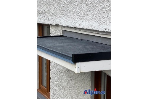 Extension EDPM rubber porch flat roof