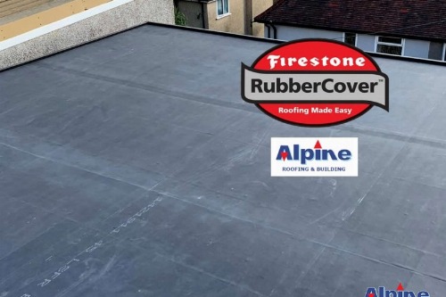 Extension EDPM rubber flat roof