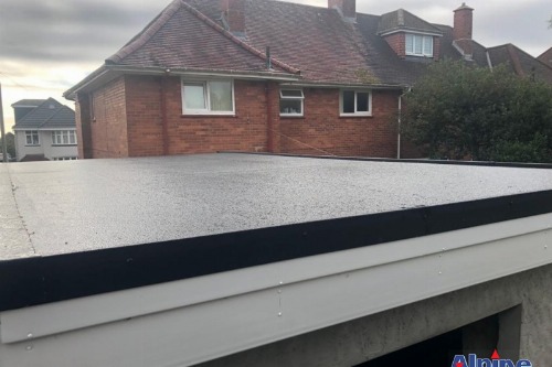 Extension EDPM rubber flat roof