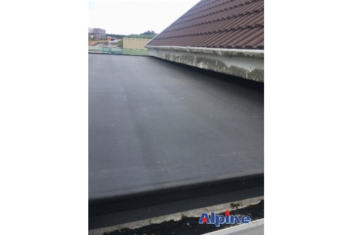 Extension EDPM rubber flat roof