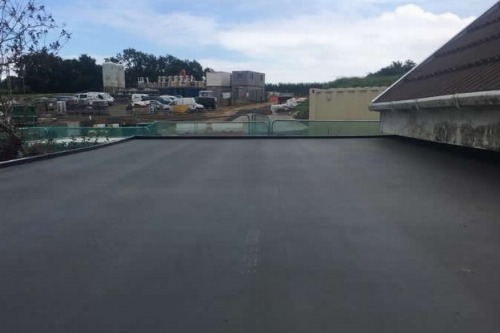 Extension EDPM rubber flat roof