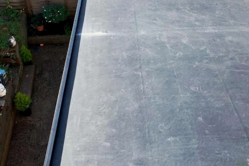 Extension EDPM rubber flat roof