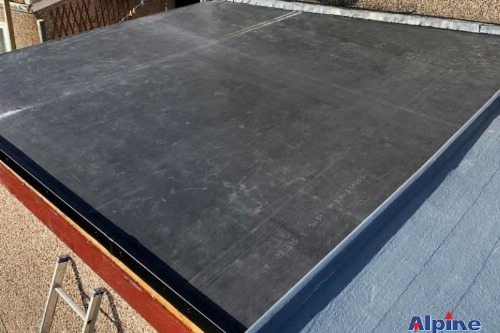 Extension EDPM rubber flat roof